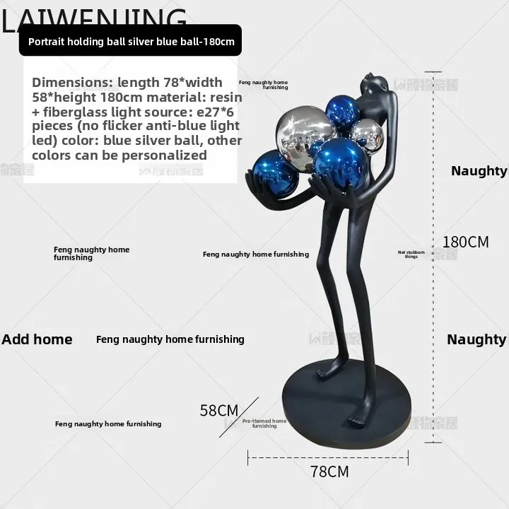 

MJY Sculpture Creative Floor Exhibition Hall Hotel FRP Large Decorative Figure Ornament