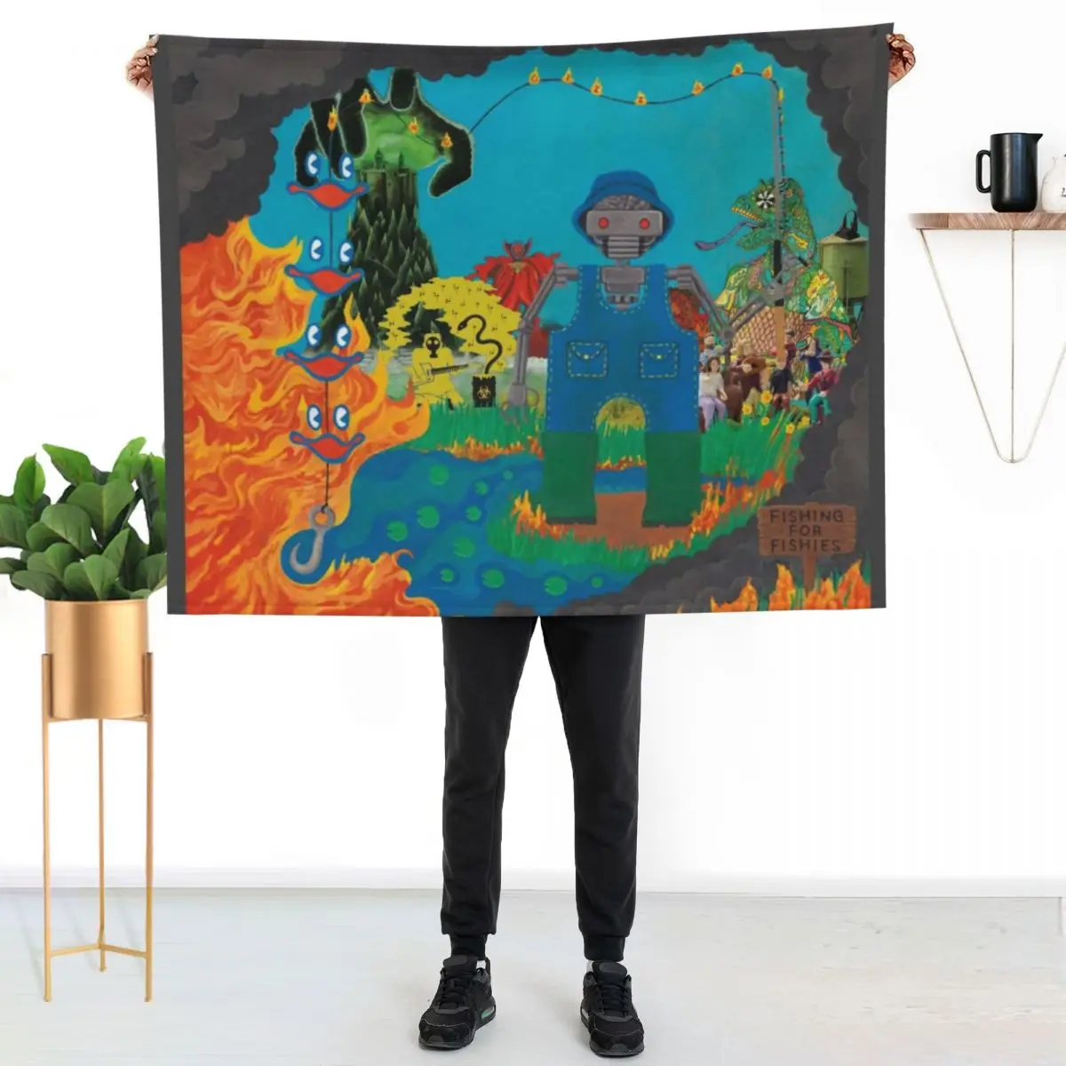 King Gizzard Album Art Collage Throw Blanket Heavy heavy to sleep Personalized Gift Sofa Quilt Single bed plaid Blankets
