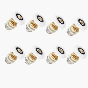 8個20/23/25/27mm直徑淋浴房玻璃拉門吊輪滾輪浴室拉櫃偏心滑輪 8 最佳銷售 滑動門輪 - №2