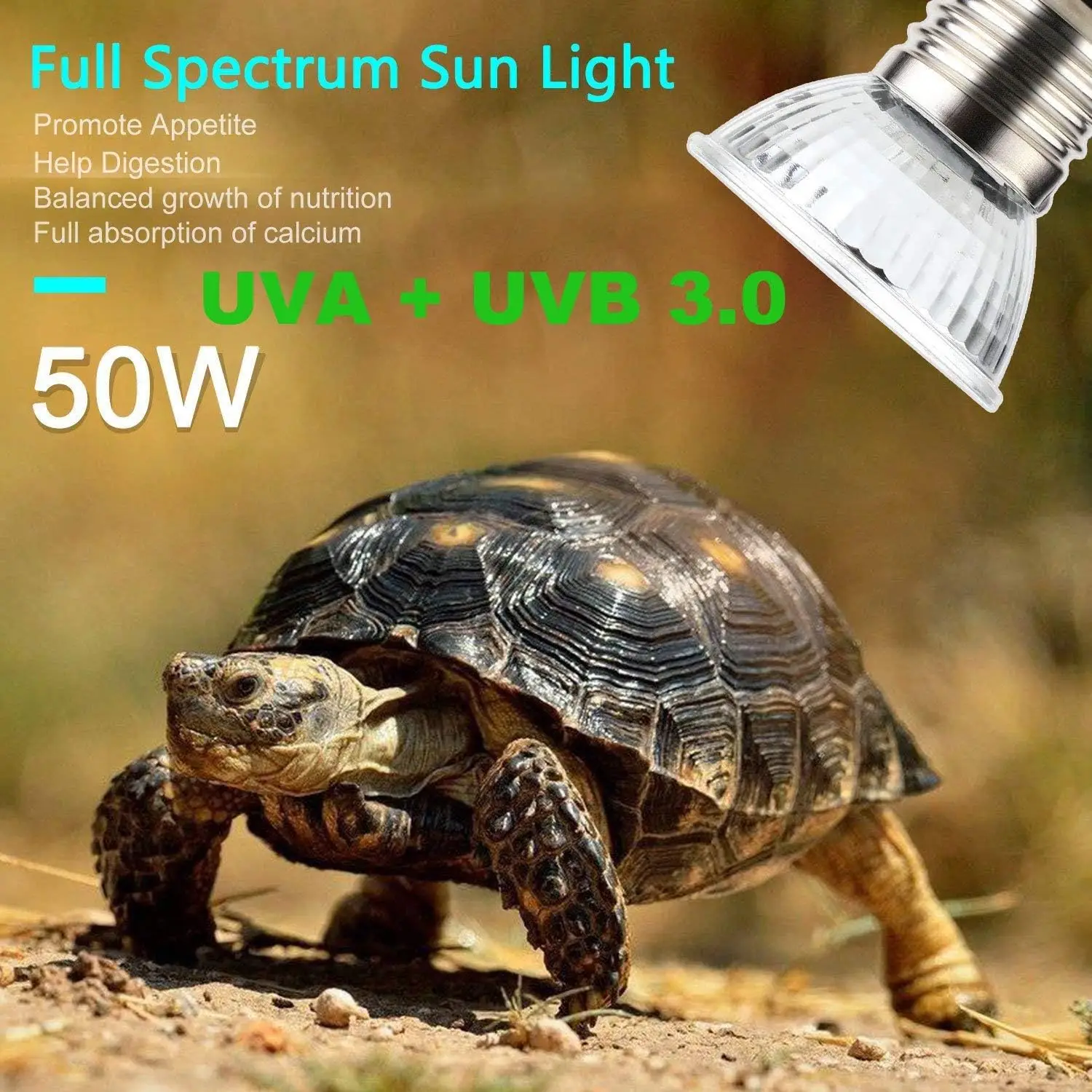 

4 Piece UVA/UVB Bulb, E27 Reptile habitat lighting Lamp for Reptile and Amphibian Tanks, Glass Containers and Cages