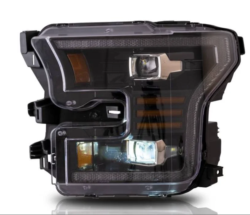 Projector LED Headlights for Ford F-150 2015-2017 XL, XLT, Lariat, King Ranch, Platinum, Limited W/ Dynamic Animation DRL