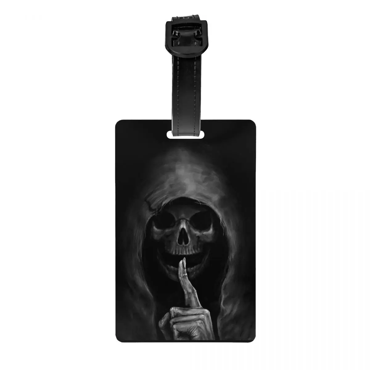 

Horror Gothic Death Skull Luggage Tags Custom Baggage Tags Privacy Cover ID Label