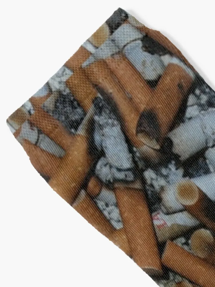 Cigarette butts Socks Men's Soccer japanese fashion shoes Socks Men Women's