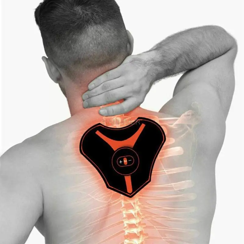 

Mini Electric Smart Back Massager Neck Muscle Stimulator Pain Relief Therapy Relaxing Cervical Spine Neck Massage Pad