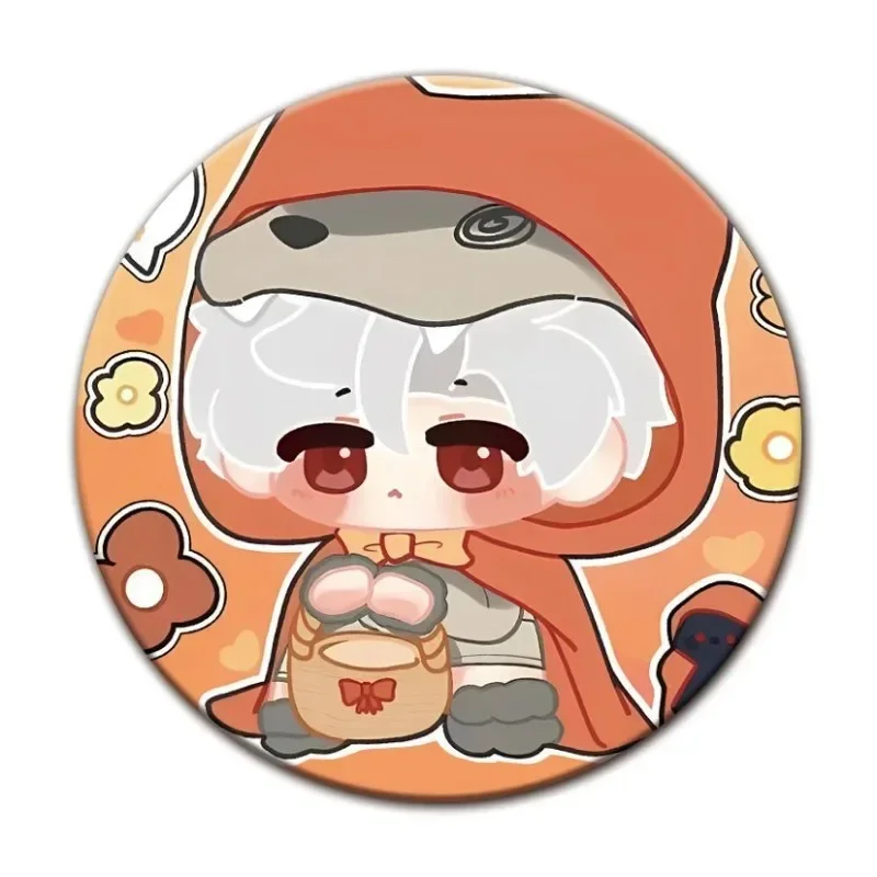 Love and Deepspace Cartoon Badge Q Version Rafayel Xavier Zayne Sylus Caleb Fairy Tale Series Anime Brooch Fans Collectible Gift