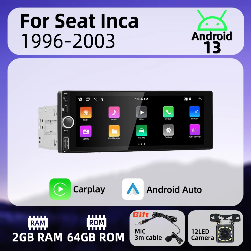 1Din Carplay Androi… - image
