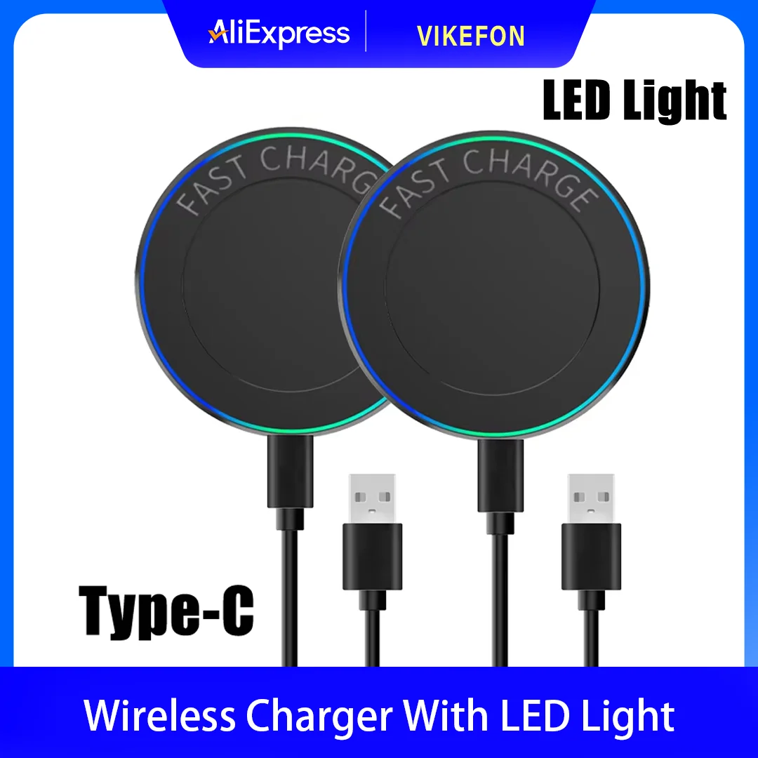Portable Mini Desktop Wireless Charger Stand Pad For iPhone 