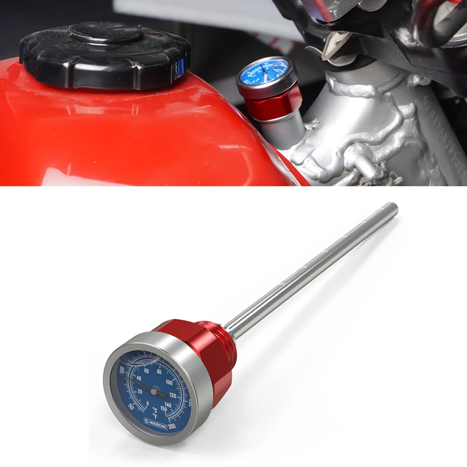 

For Honda XR650L XR 650L 650 L 1993-2024 2023 2022 Motorcycle Oil Temperature Dipstick Thermometer Dipstick Temperature Gauge