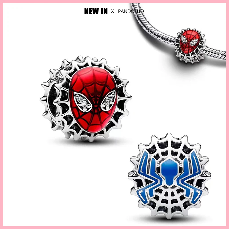 Baru di Marvel Captain America manik-manik jimat cocok gelang Pandora wanita 925 perak permainan Disney of Thrones DIY liontin manik perhiasan