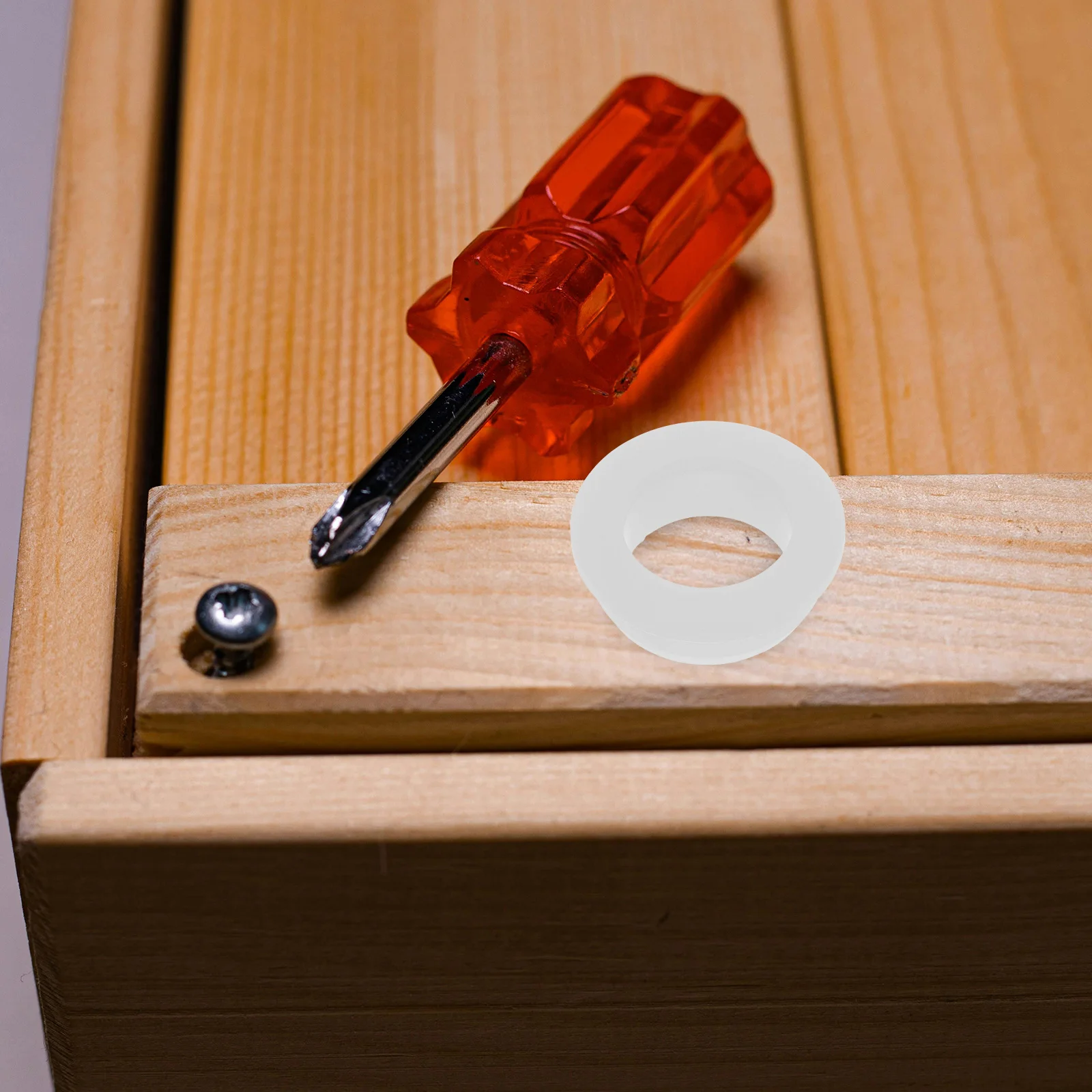 

6Pcs Silicone Cable Grommets High Temperature Resistant White Wiring Hole Cover Cable Protector for Home Office Wire Management