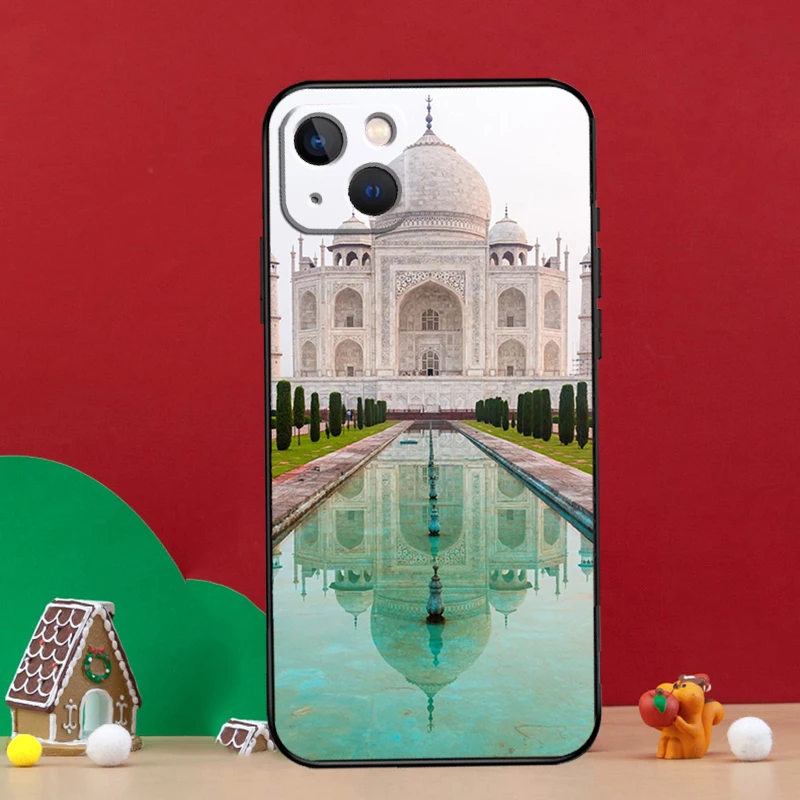 Taj Mahal India Mausoleum Phone Case For iPhone 16 15 Pro 11 14 Pro Max 12 13 Mini XS X XR 16 Plus 16e Cover Coque