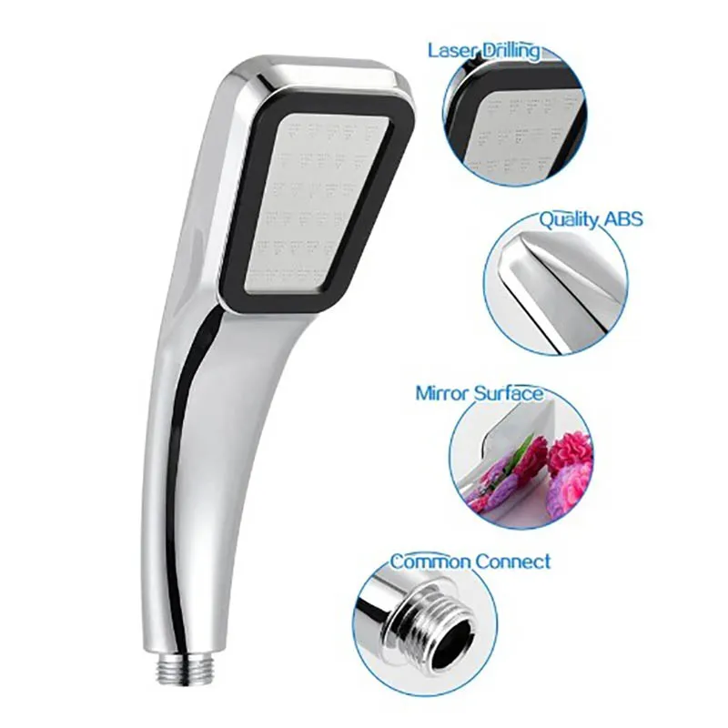 Bathroom Accessories Shower Head High Pressure Large Water Output Universal Adaptation Pressurized Hand Shower Nozzle Water image 3
