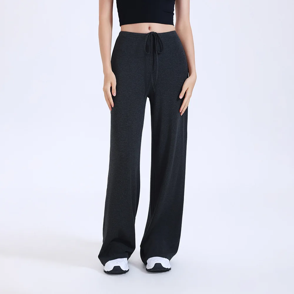 Wide Leg Sports Pants Loose Slimming Sagging Outdoor Running Straight Leg Pants Comfortable Fit Active Wear