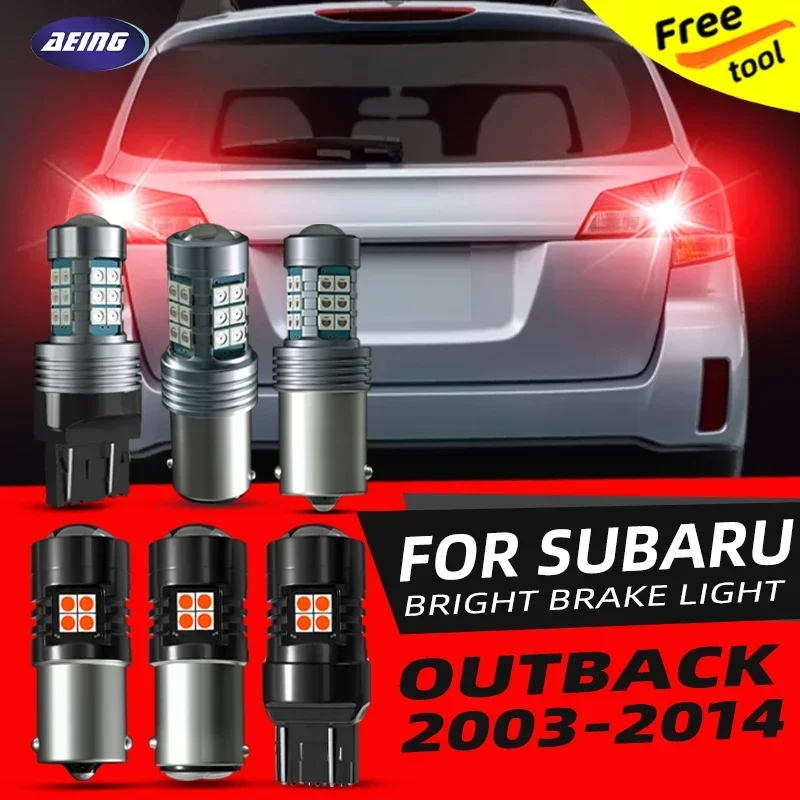 

2×Car LED Brake Stop Lights Blubs Red For Subaru Outback MK3/4 BL BP BR 2004 2005 2006 2007 2008 2009 2010 2011 2012 2013 2014