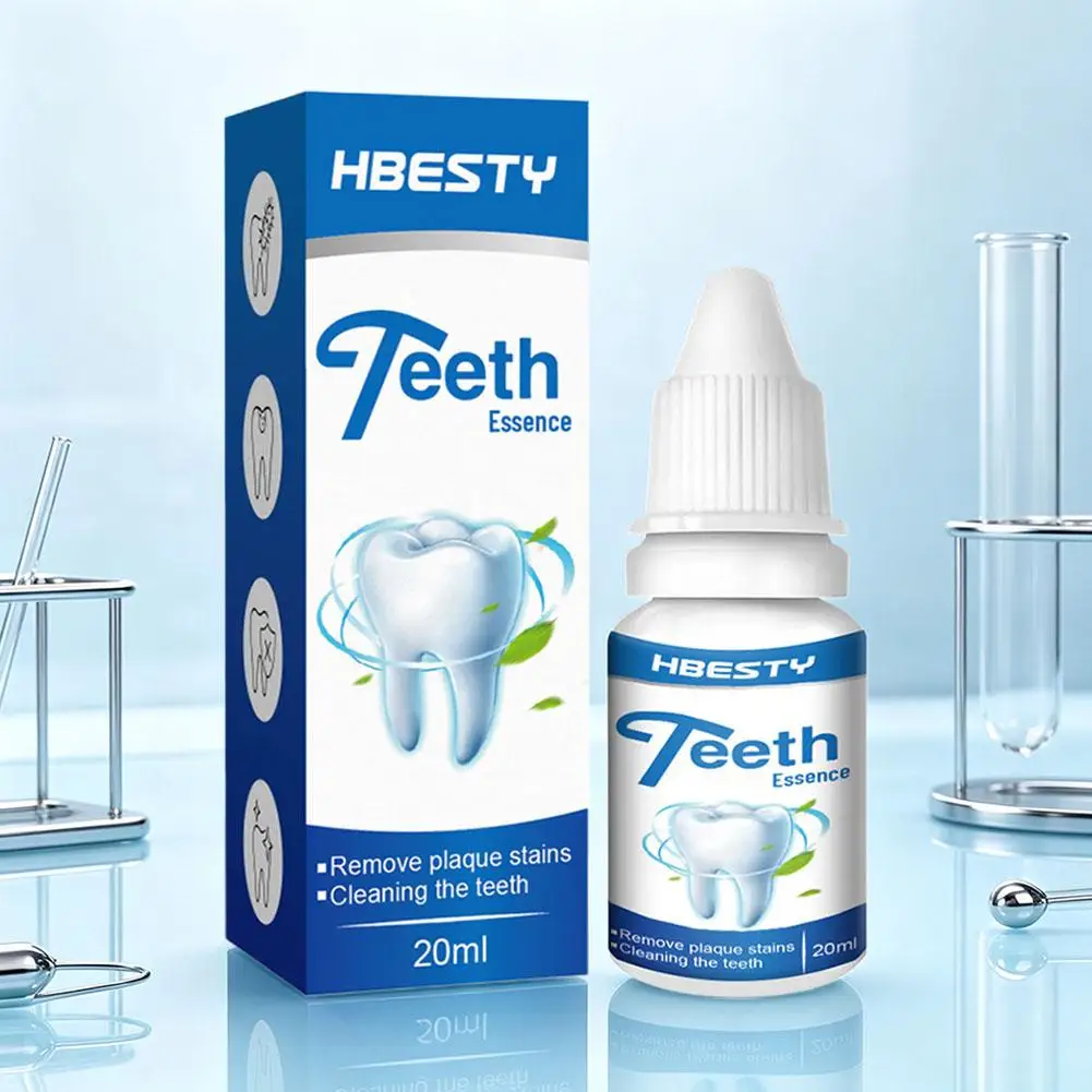20ml Professional Teeth Whitening Essence Set Remove Plaque Stains Refreshing Minty Scent Cleaning Teeth Oral Care Repair Liquid