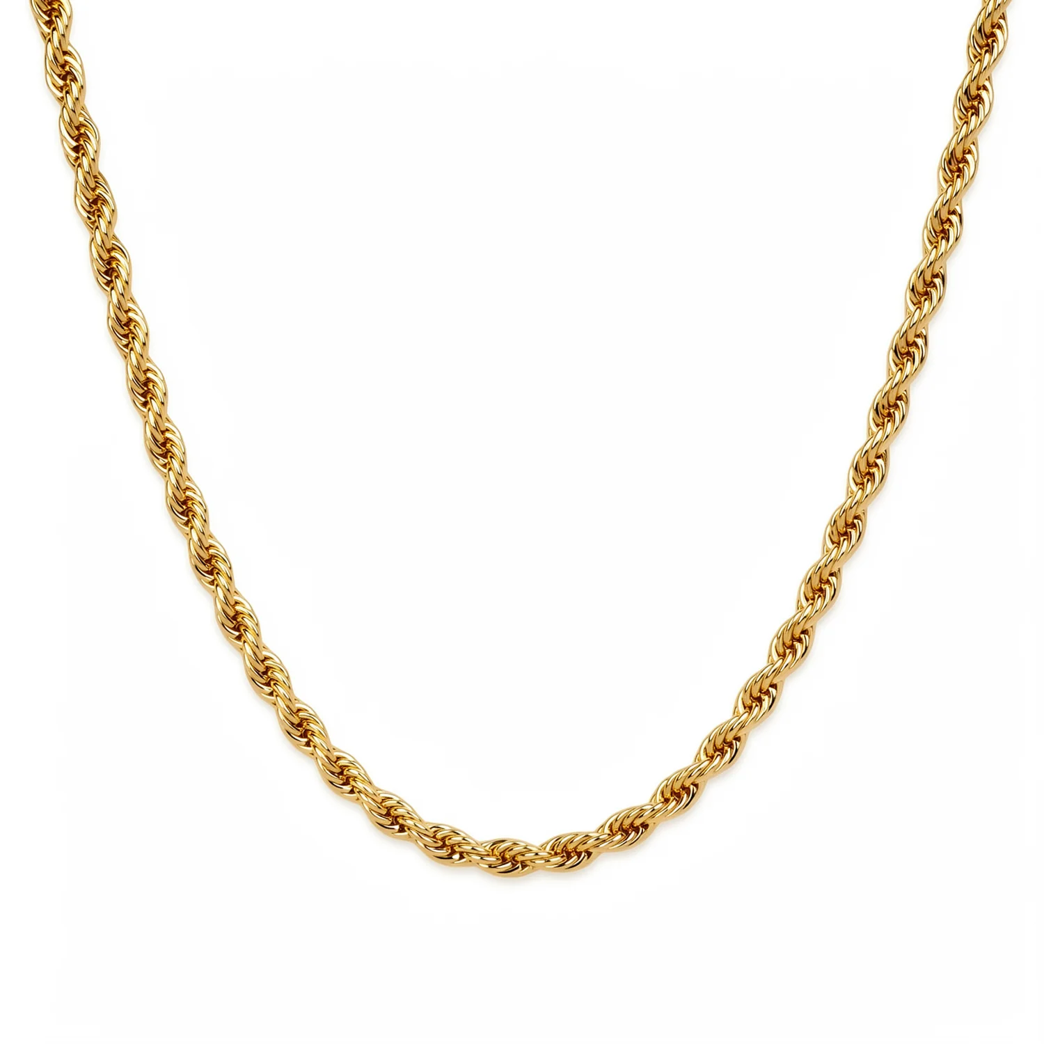 High Quality 2/3/4/5MM Classic Twisted Rope Chain  No Fade Stainless Steel Necklace Fashion Jewelry Accessories For Men Women