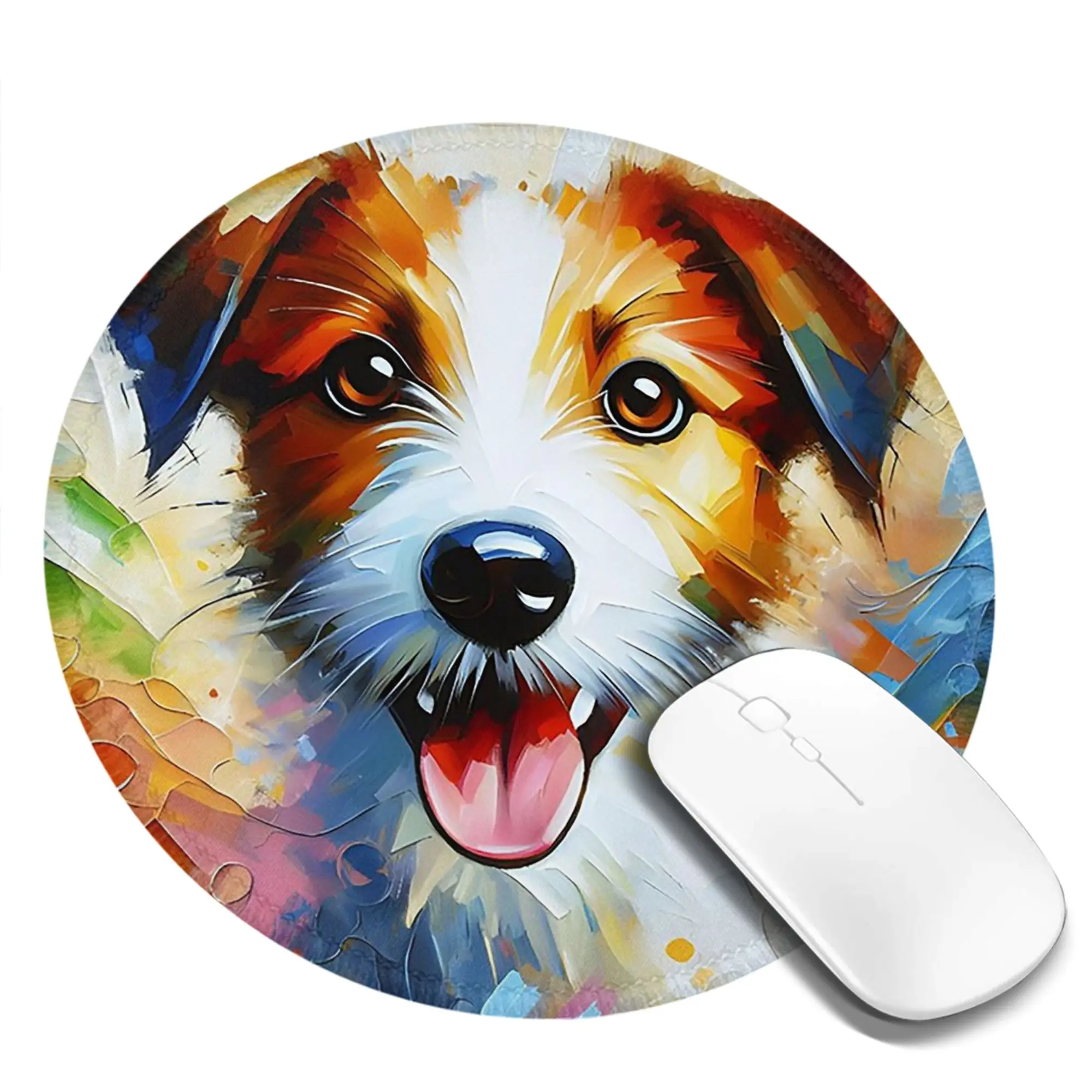 Kromfohrlander Dog Jack Russell Terrier Acrylic  Mouse Pad Computer Keyboard Mouse Mat Gamer Laptop Desk Mat Office Table Mats
