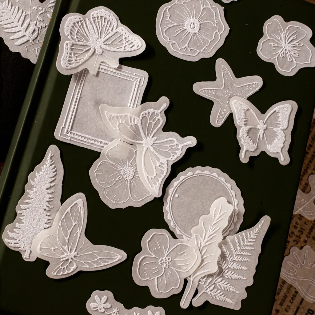 

10 шт., наклейки с бабочками и цветами, бумажный материал васи для скрапбукинга, мусорный журнал, декор для дневника, фотоальбом, канцелярские наклейки