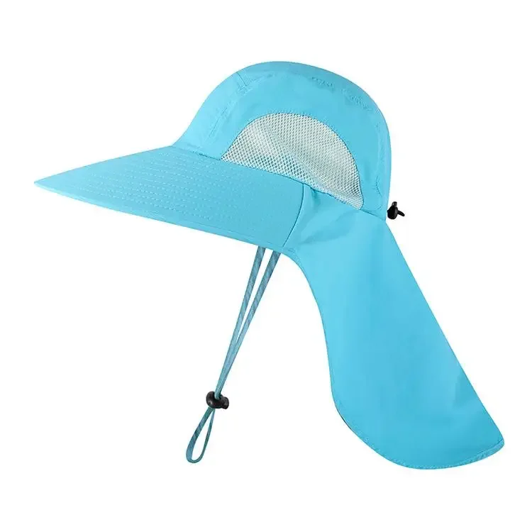 Outdoor UPF50+ Sonnenhut, Netz-Angelhut mit breiter Krempe und Nackenklappe – Detail 38