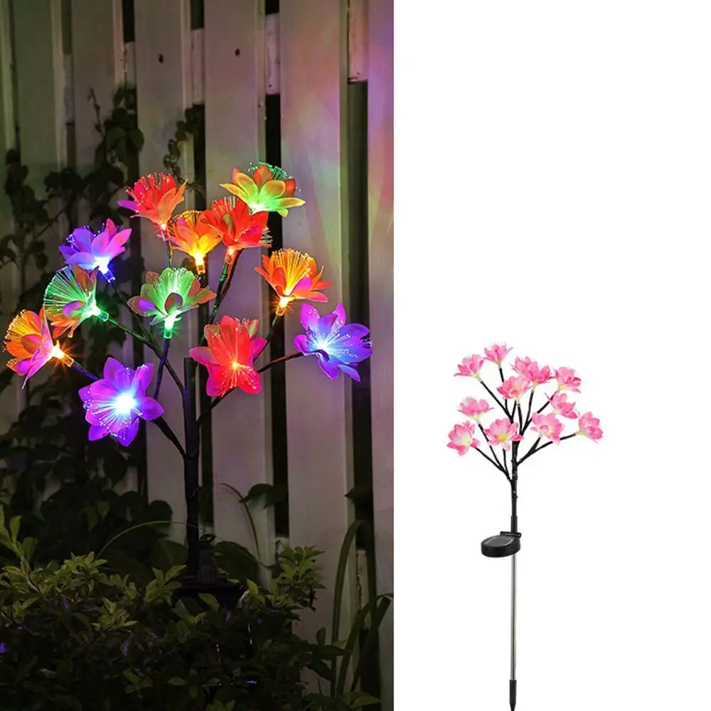 

Plug-in Flower Solar Floor Lamp Warm light Simulated Garden Lights Colored light LED Landscape Lawn Lamp Yard Lawn Path