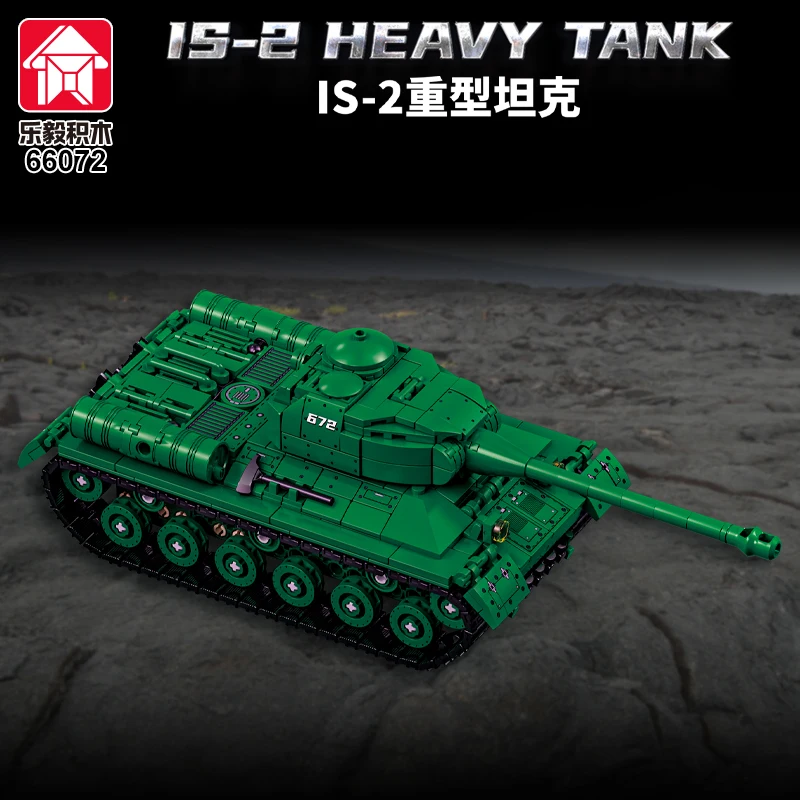 IS-2 char lourd Type 99 blocs de construction géants, jouet d'assemblage de petites particules, véhicule blindé tigre, cadeau pour garçons de 6 à 10 ans
