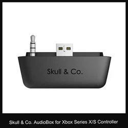Skull & Co. AudioBox Bluetooth 5.0 Compatible Audio Transmitter APTX LL Adapter for Xbox Series X/S Xbox One Elite 2 Controller