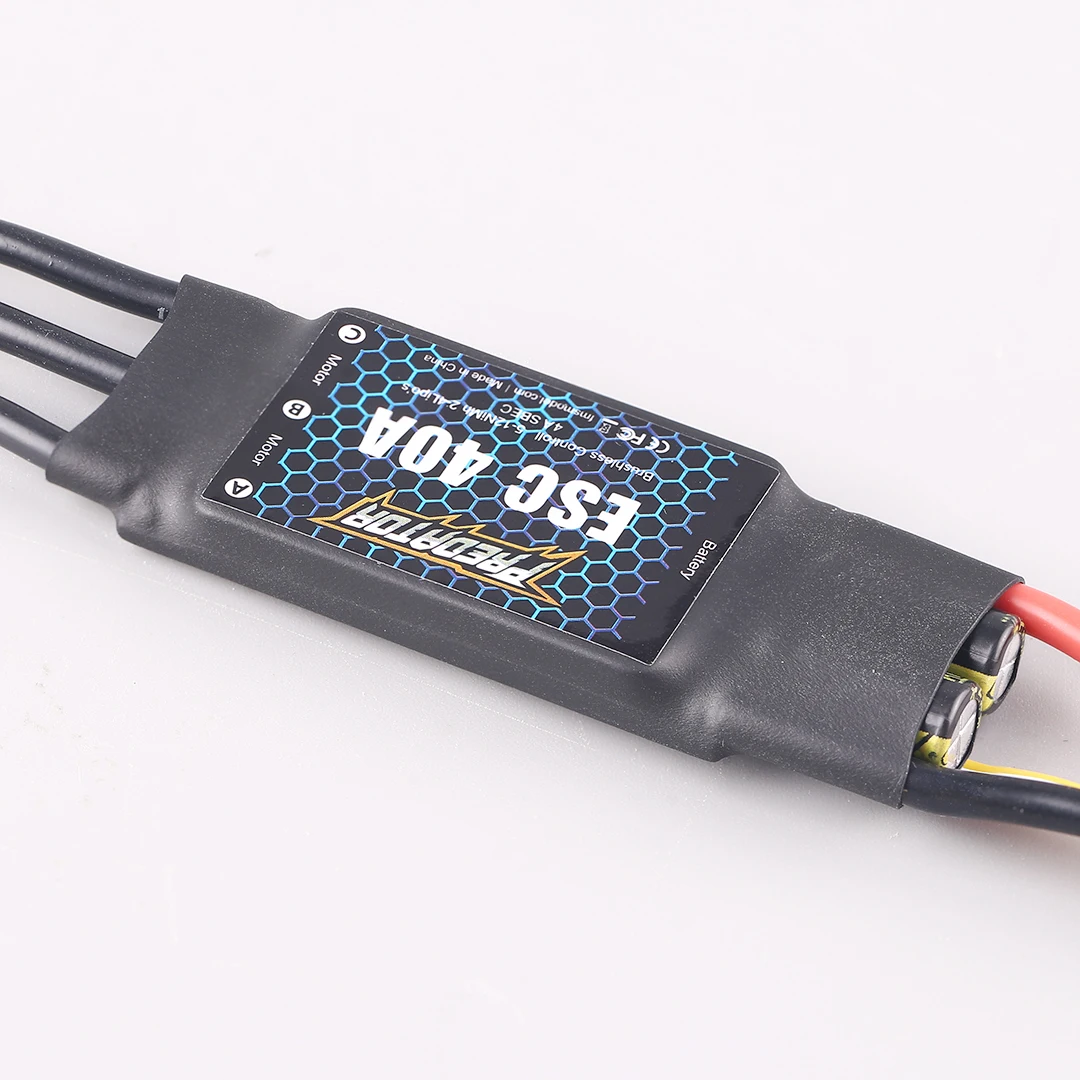 Fms Predator Brushless ESC 40A Electric Aircraft Model with 3A Switch BEC Configuration And Reverse Thrust Function view 4
