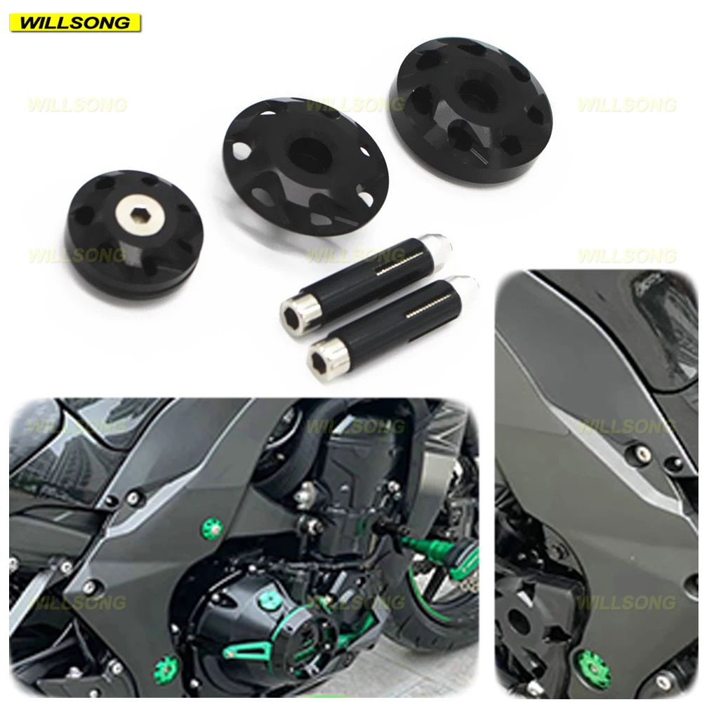 Body Fairing Frame Hole Cap CNC Decorative Cover Bracket Plug For KAWASAKI Z1000 Z1000SX Z800 ZRT00D ZRT00F NINJA1000 Motorcycle