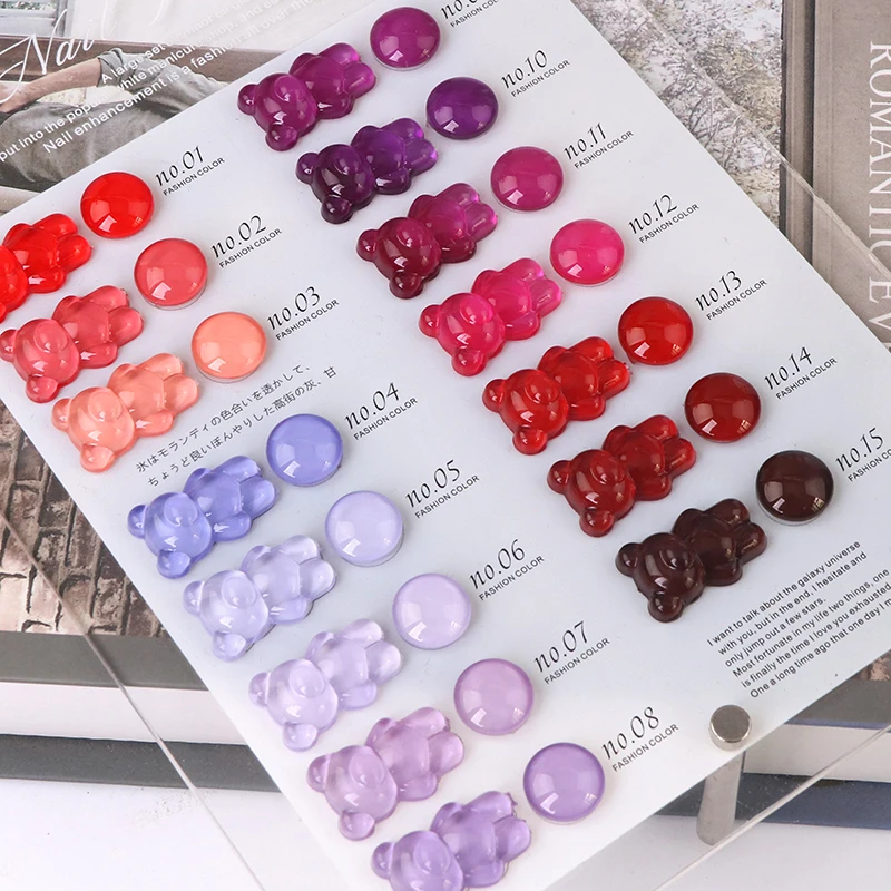 Nail Display Acrylic Stand For UV Gel Varnish Color Fake Nails Gel Polish Color Swatch Chart Salon Tools Showing Shelf