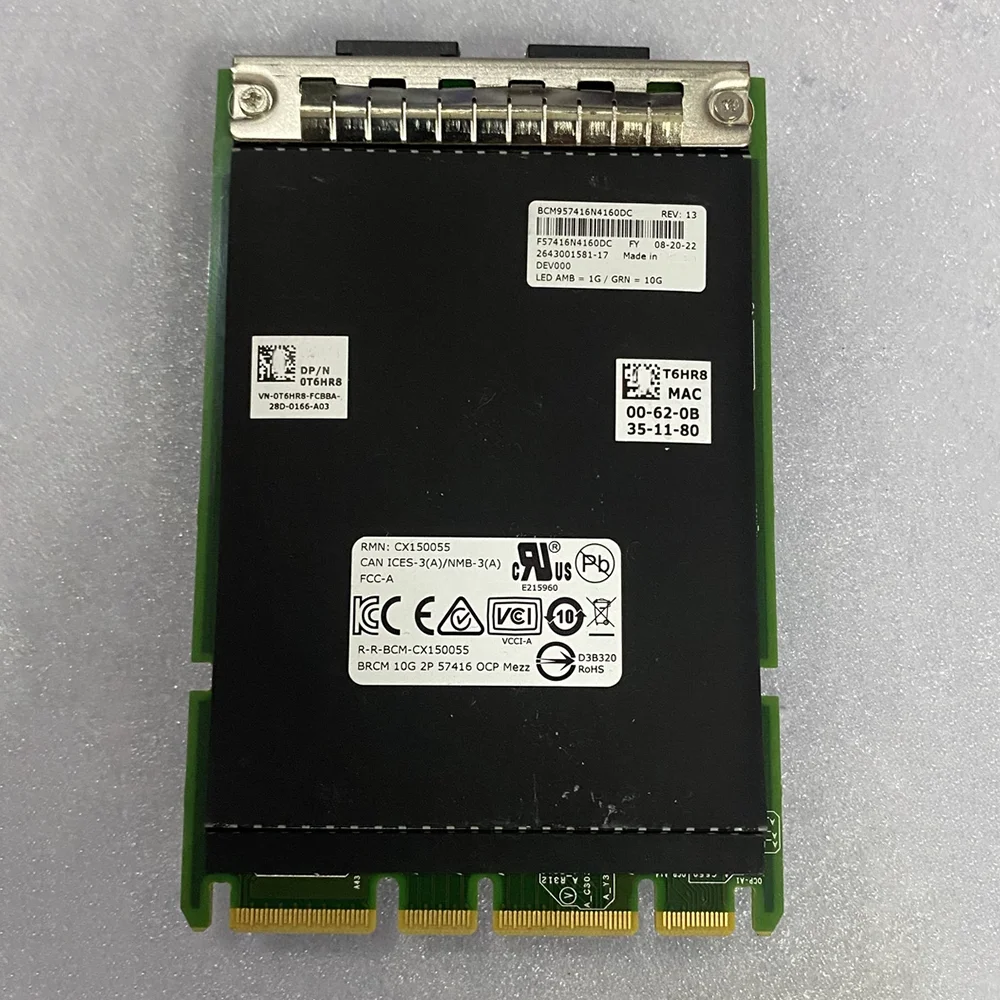 0T6HR8 OCP 3.0 10G Dual-port Network Card BCM57416