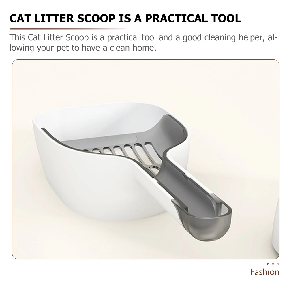 Cat Litter Scoop Scooper Pet Shovel Multifunction Accessories Holder Plastic Reusable