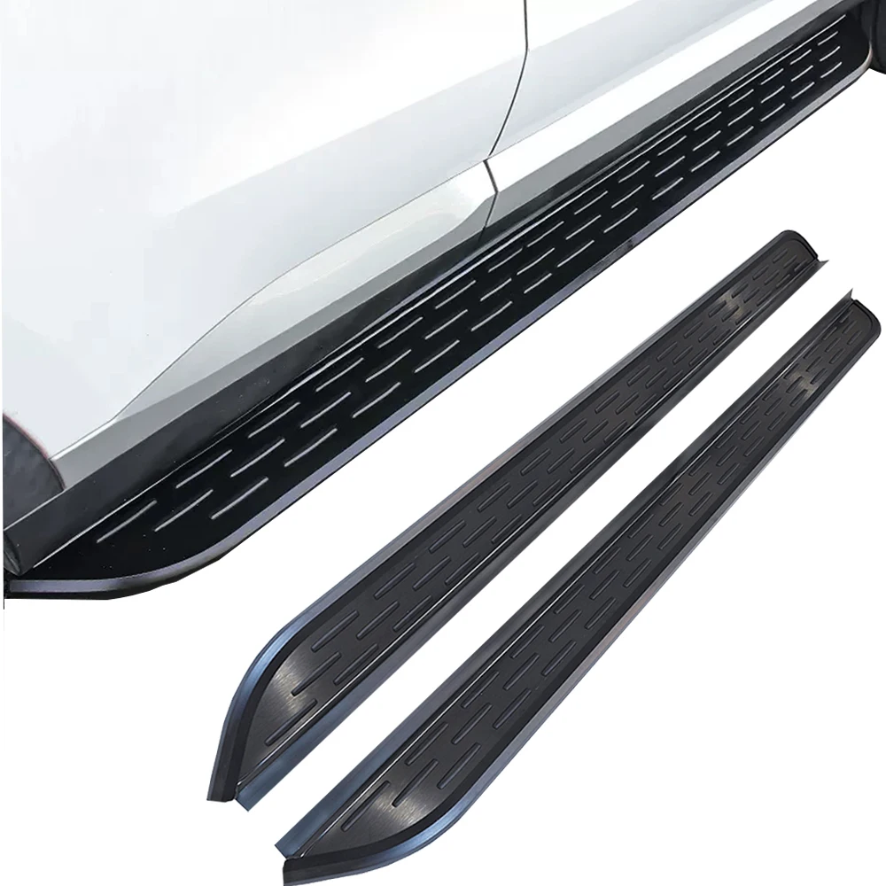 2 Pcs Side Steps Running Boards Fit for DS 7 DS7 Crossover Crossback 2018-2026 Nerf Bars Accessories（with brackets）All black