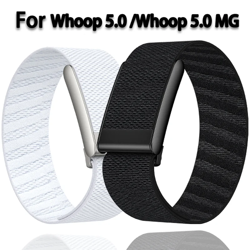 Original Nylonarmband für Whoop 5.0 Smartwatch, austauschbares Armband für Whoop 5.0 MG, verstellbares, sportliches, atmungsaktives Armband