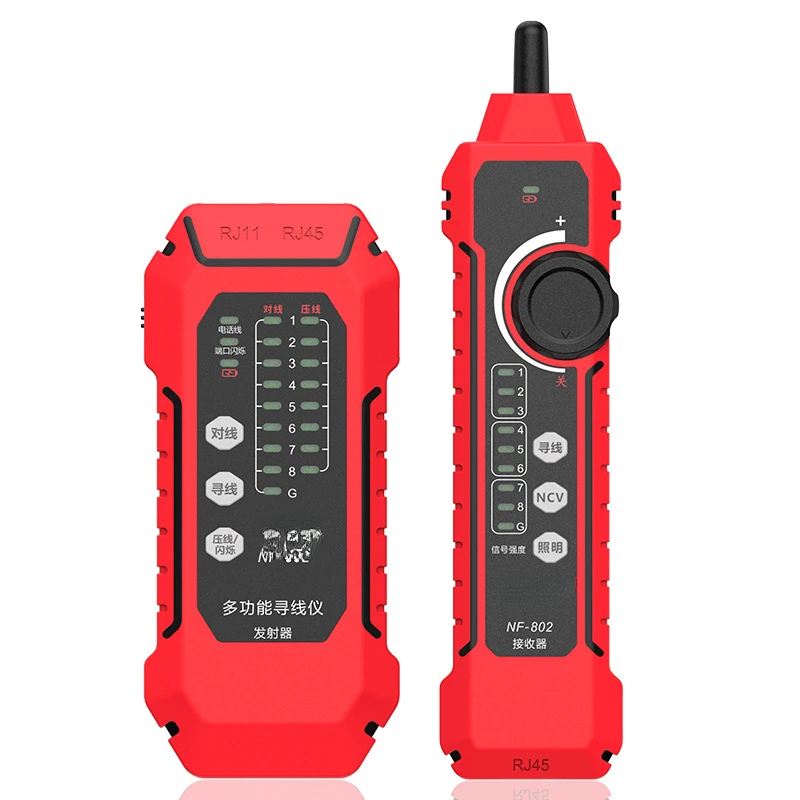 Factory Wholesale NF-802 Network Line Selector Line Finder Cable Tester Network Cable Poe Anti-Interference Strong Electricity