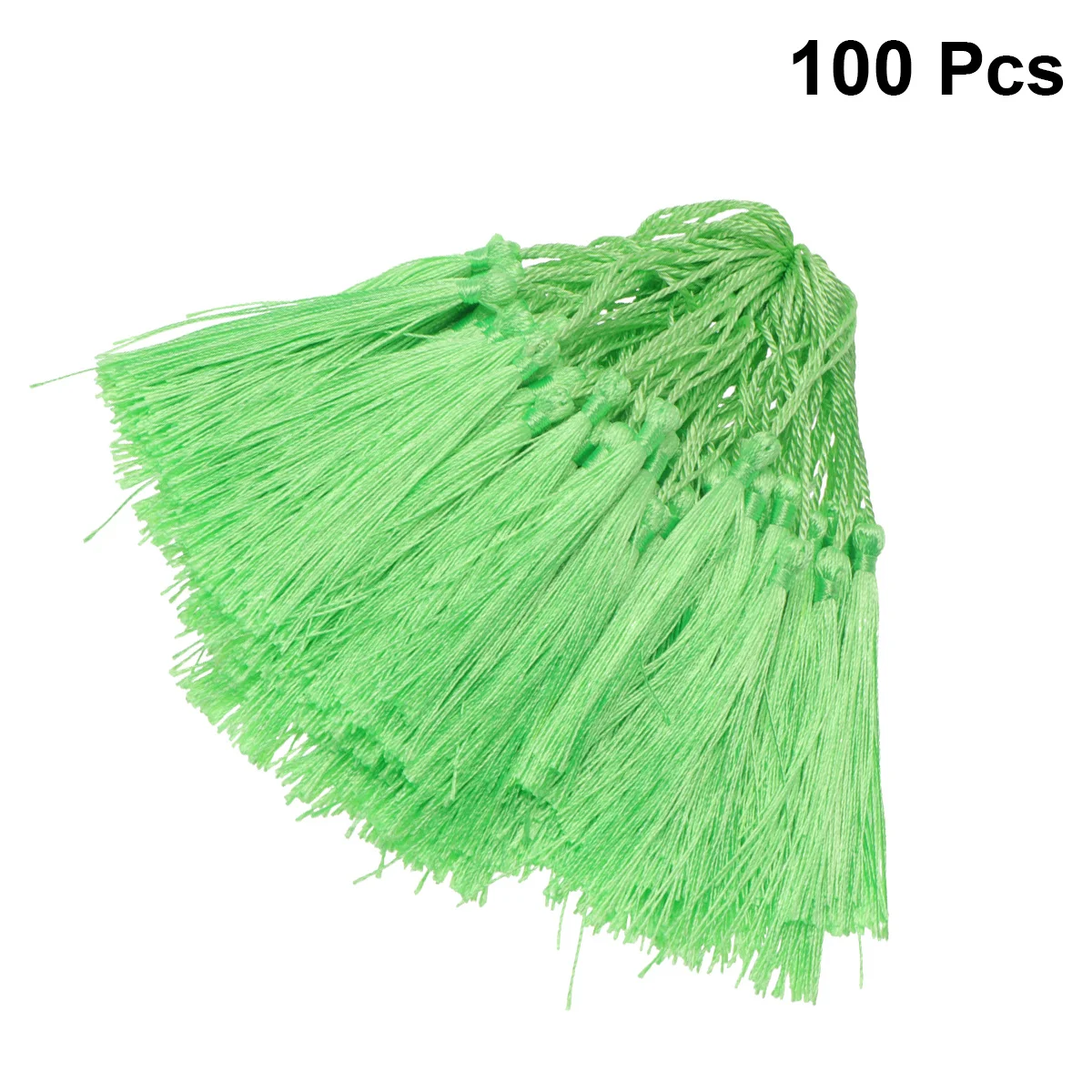 

100pcs Tassel Bookmarks Light Green Diy Accessory For Crafts Necklaces Bracelets Gift Bags Party Wedding Favors Bookmark Tassels