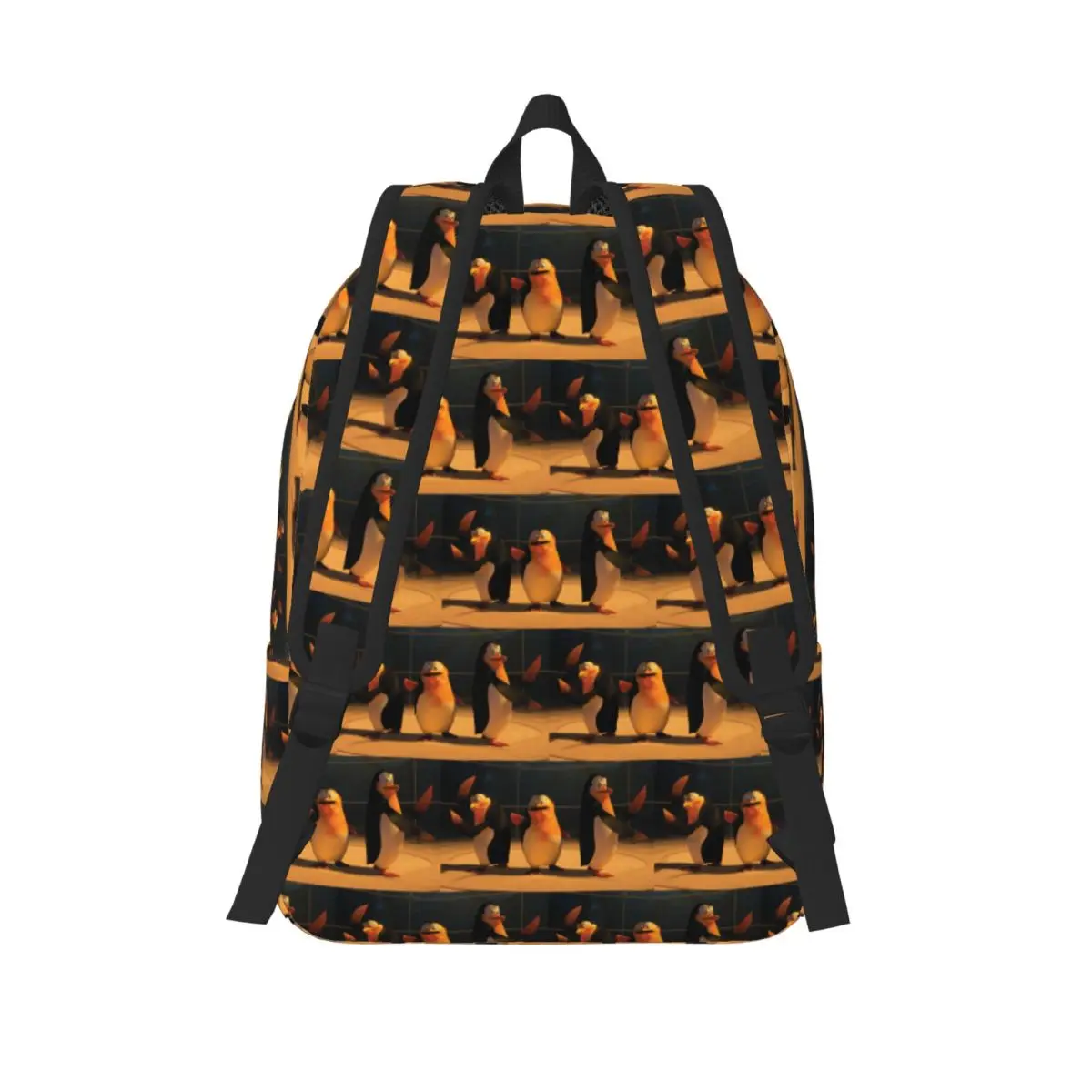 Поза пингвины Мадагаскара, студенческий рюкзак, школьная сумка, походный дорожный рюкзак для мужчин и женщин, модная сумка для книг, сумки на плечо