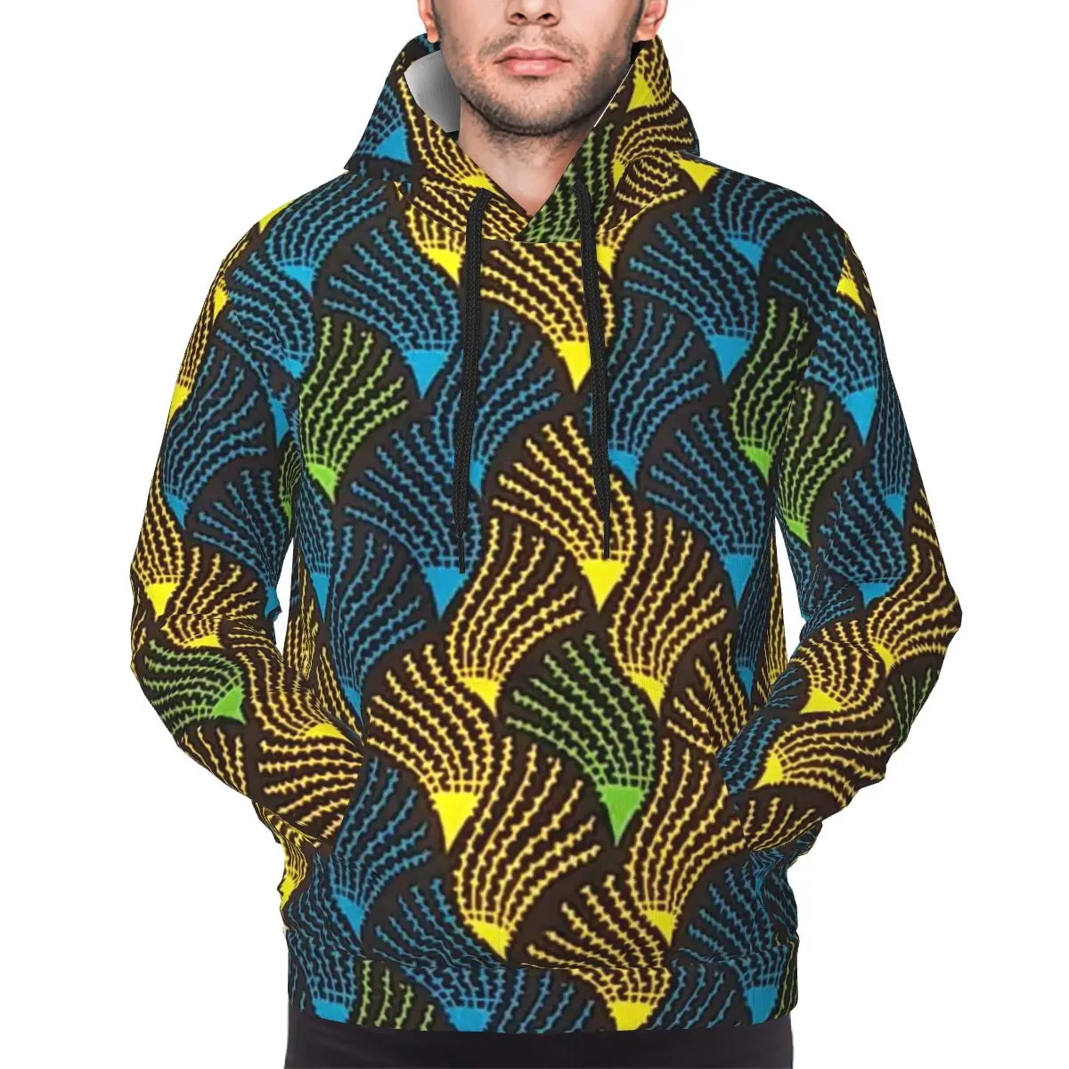 

Толстовки с восковым принтом в африканском стиле Анкара, пуловер в стиле хип-хоп, осень-зима, мужская и женская толстовка, топы с длинными рукавами