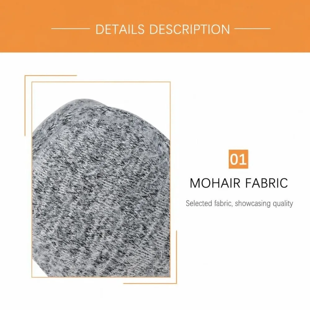Back Worn Design Mohair Fleece Earmuffs Stretch Lining Foldable Ear Protector Portable Lightweight Windproof Ear Covers