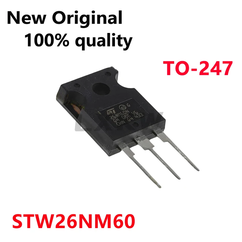 5/PCS New Original STW26NM60 W26NM60 TO-247 600V 26A Field effect tube In Stock