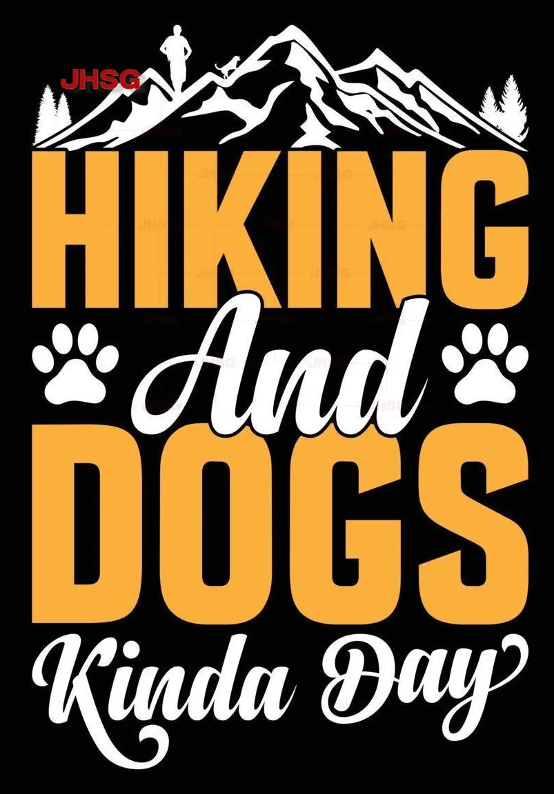 

Hiking and Dog Sticker Outdoor Windproof Rain Bumper Vinyl Sticker -