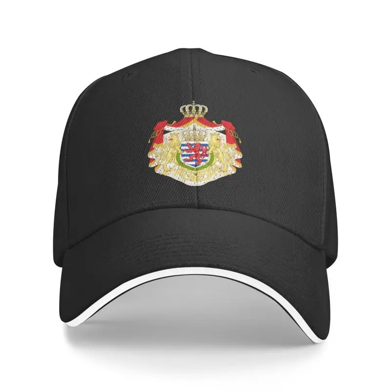 Personalized Coat Of Arms Of Luxembourg Baseball Cap Women Men Adjustable Dad Hat Streetwear