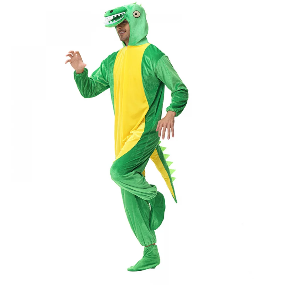 Costume de Cosplay Crocodile Onesie pour Adulte, Combinaison de ixdu Nouvel An, Spectacle de Parc d'Attraction