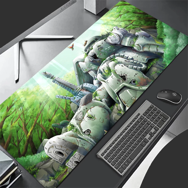 

Mechanical Warrior Gundam Zaku II Large Mouse pad game player keyboard pad non-slip office desk mat coaster PC carpet Mousepad