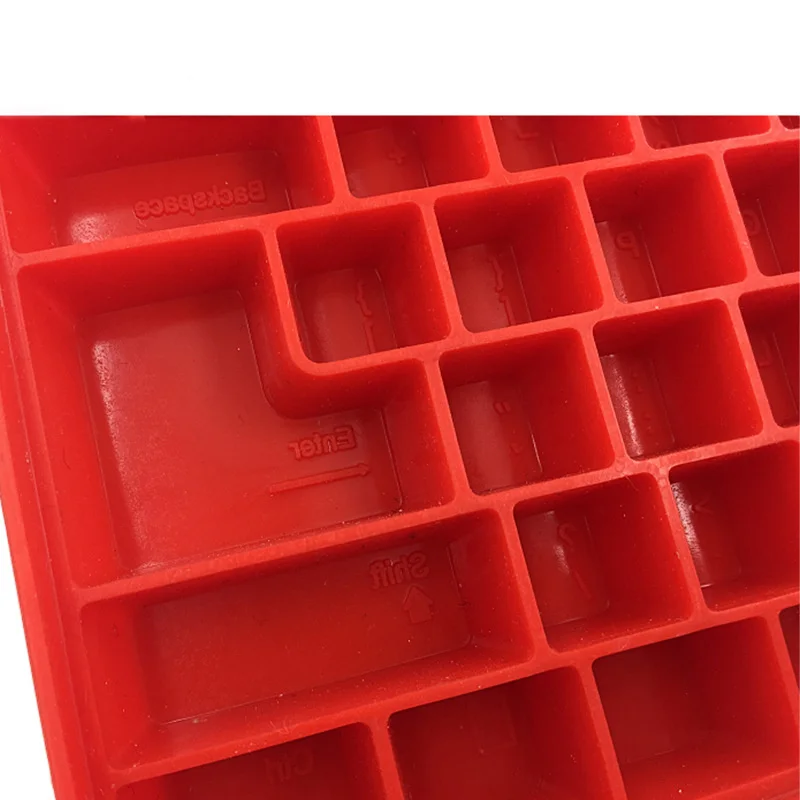 Mechanical Computer Keyboard Shape Silicone Mold Keycap Chocolate Candy Mould Ice Tray DIY Cake Decorating Tools