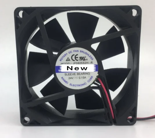 

For Jamicon JF0825S2H-R 2-wire JF0825S2HS-R 3-wire DC 24V 0.15A 80x80x25mm Server Cooling Fan