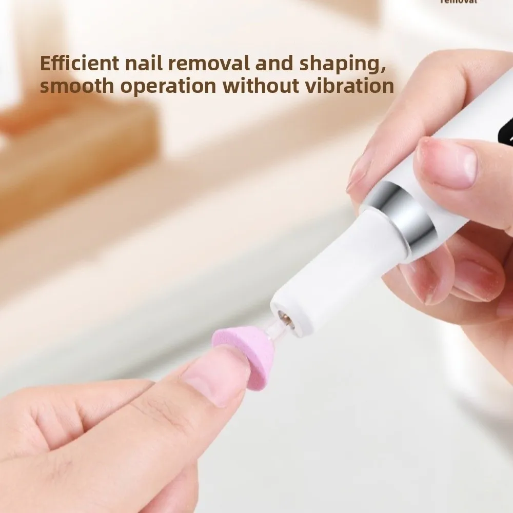Rechargeable Electric Nail Polisher Dead Skin Removal Low Noise Manicure Machine Included Drill Bits Sanding File Pen