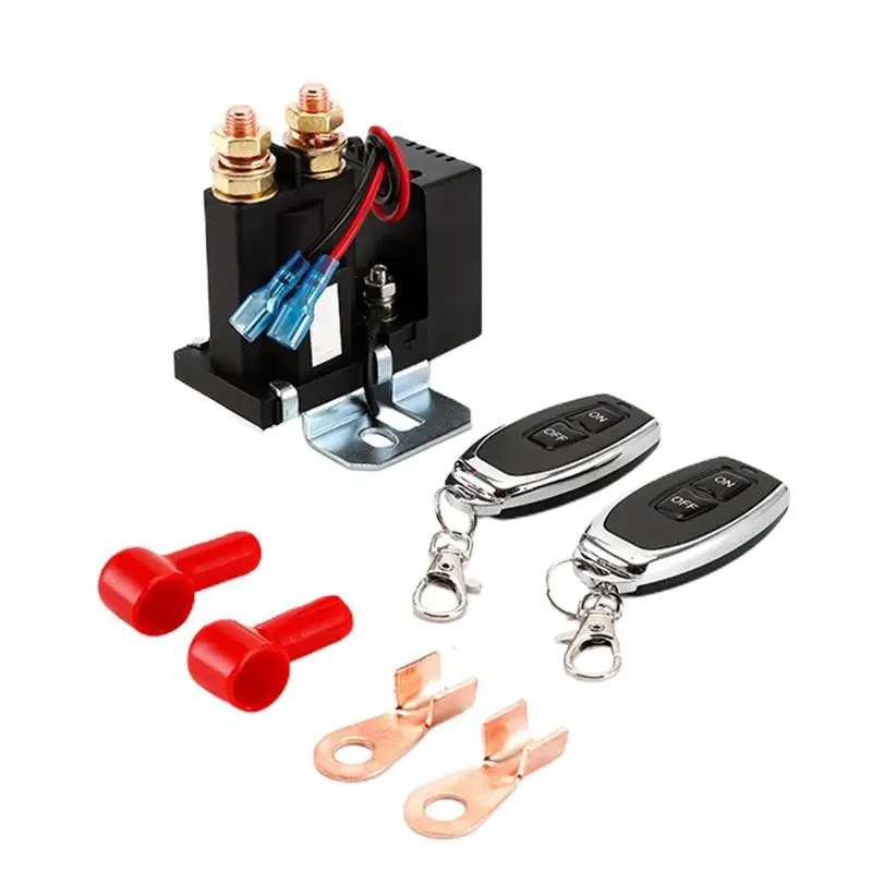 Car Battery Switch Relay | Remote Control Disconnect Wireless Switch | Anti-Interference Remote Control Relay Switch for Camping