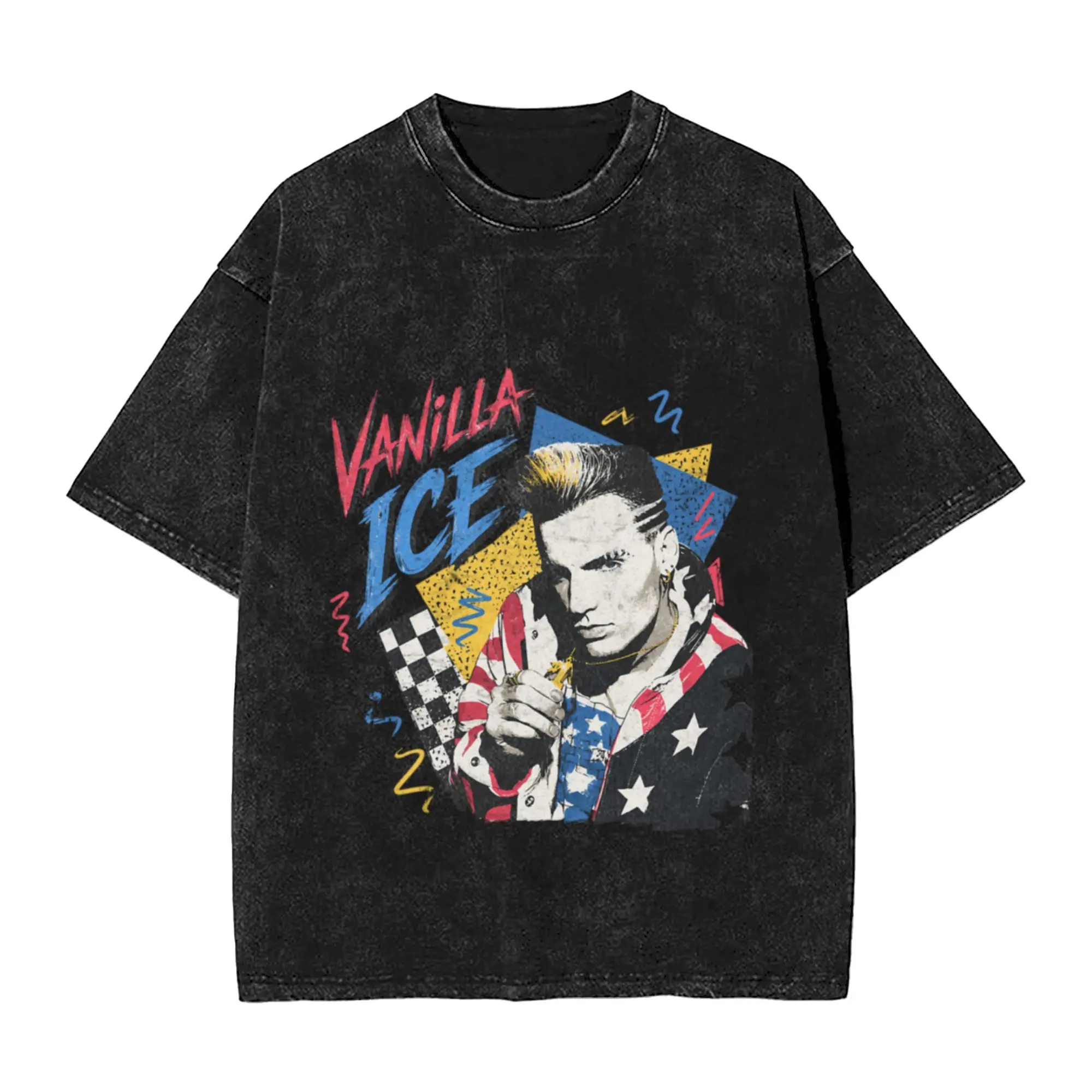 90s Style Vanilla Ice --- Vintage Aesthetic Classic Comfort A Vintage Oversized Cotton Unisex T-Shirts