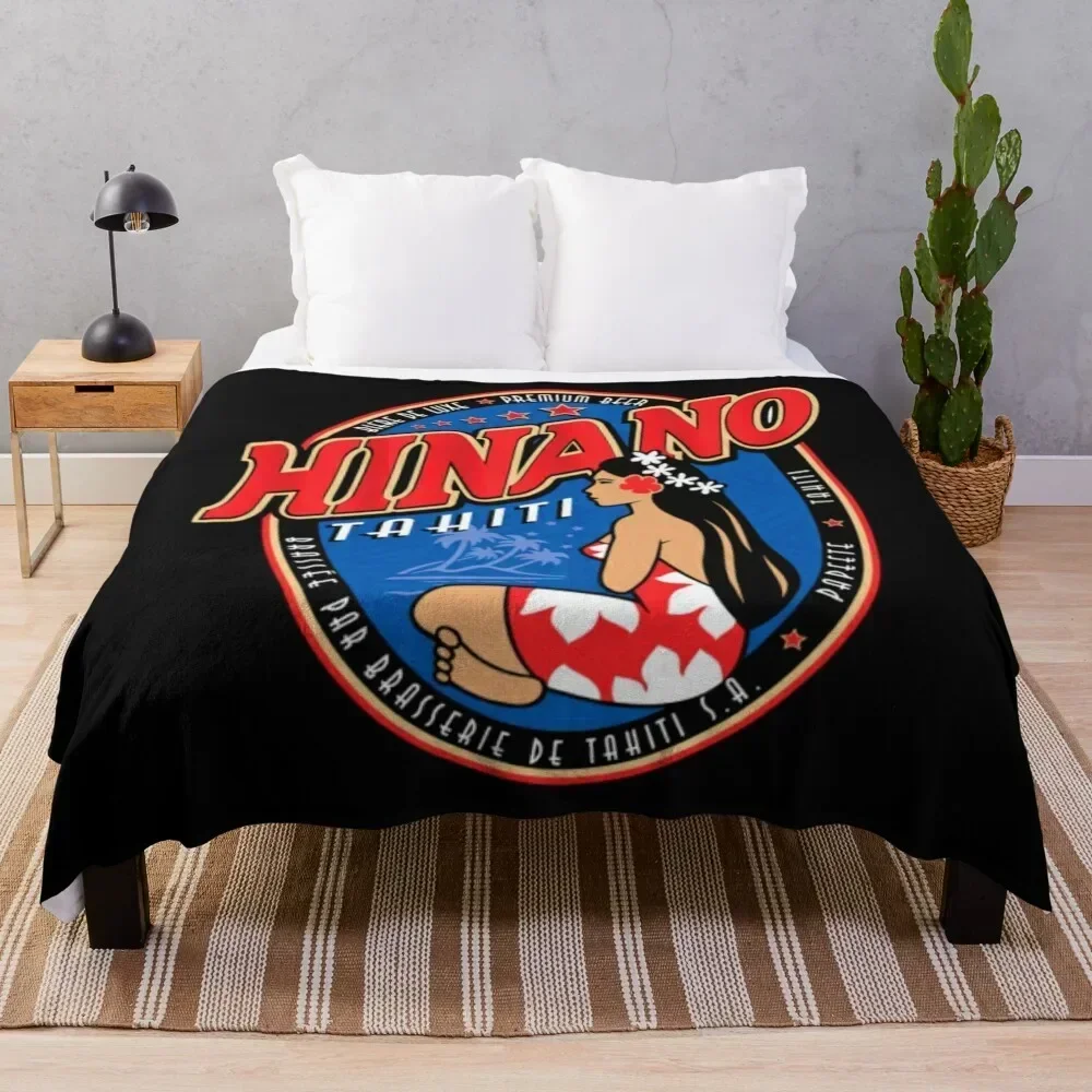 

Hinano Tahiti T-ShirtHINANO TAHITI Throw Blanket Camping Soft Beds blankets and throws Baby Blankets