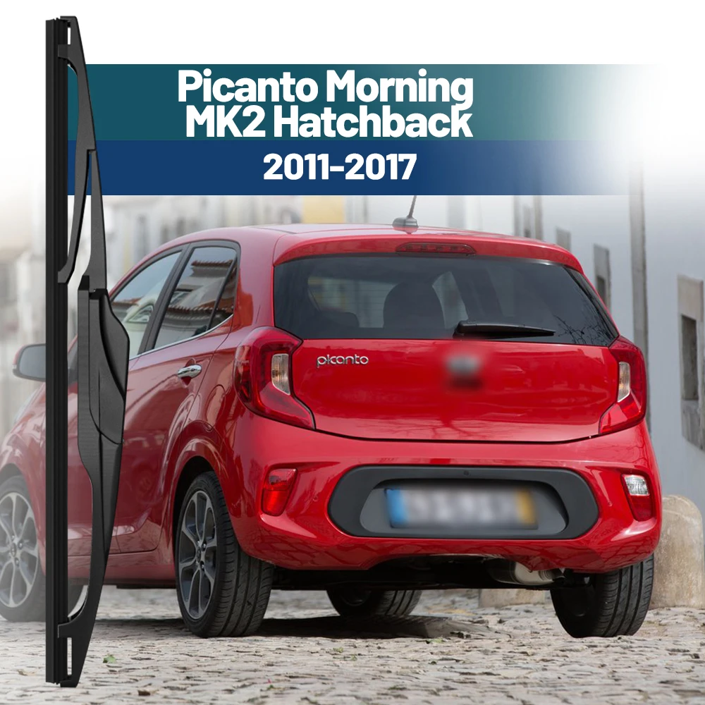 Para KIA Picanto Morning MK2 Hatchback 2011 - 2017 limpiaparabrisas 12 "escobilla limpiaparabrisas limpia ventana trasera